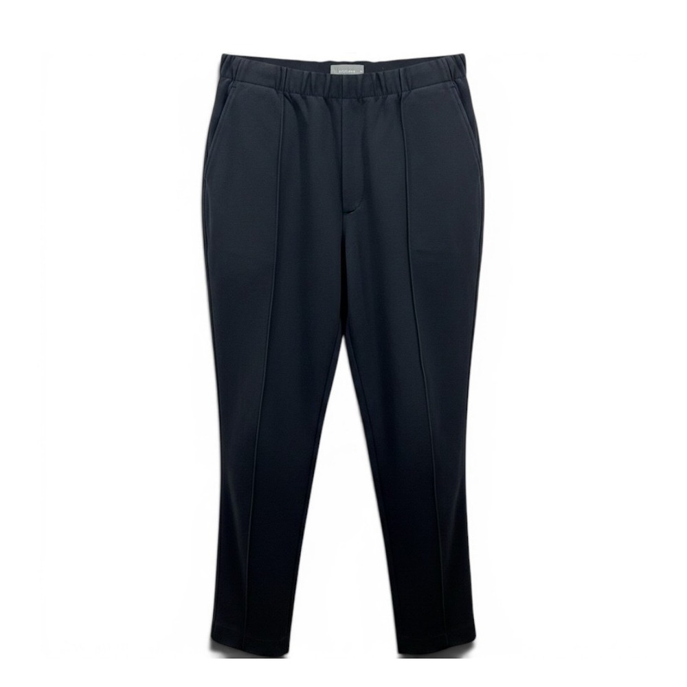 Everlane The Dream Pant Black Elastic Waist Pintuck Tapered Leg Trousers XL
